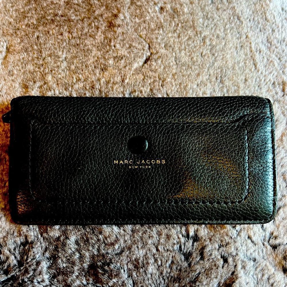 Marc Jacobs Open Face BiFold Leather Wallet
